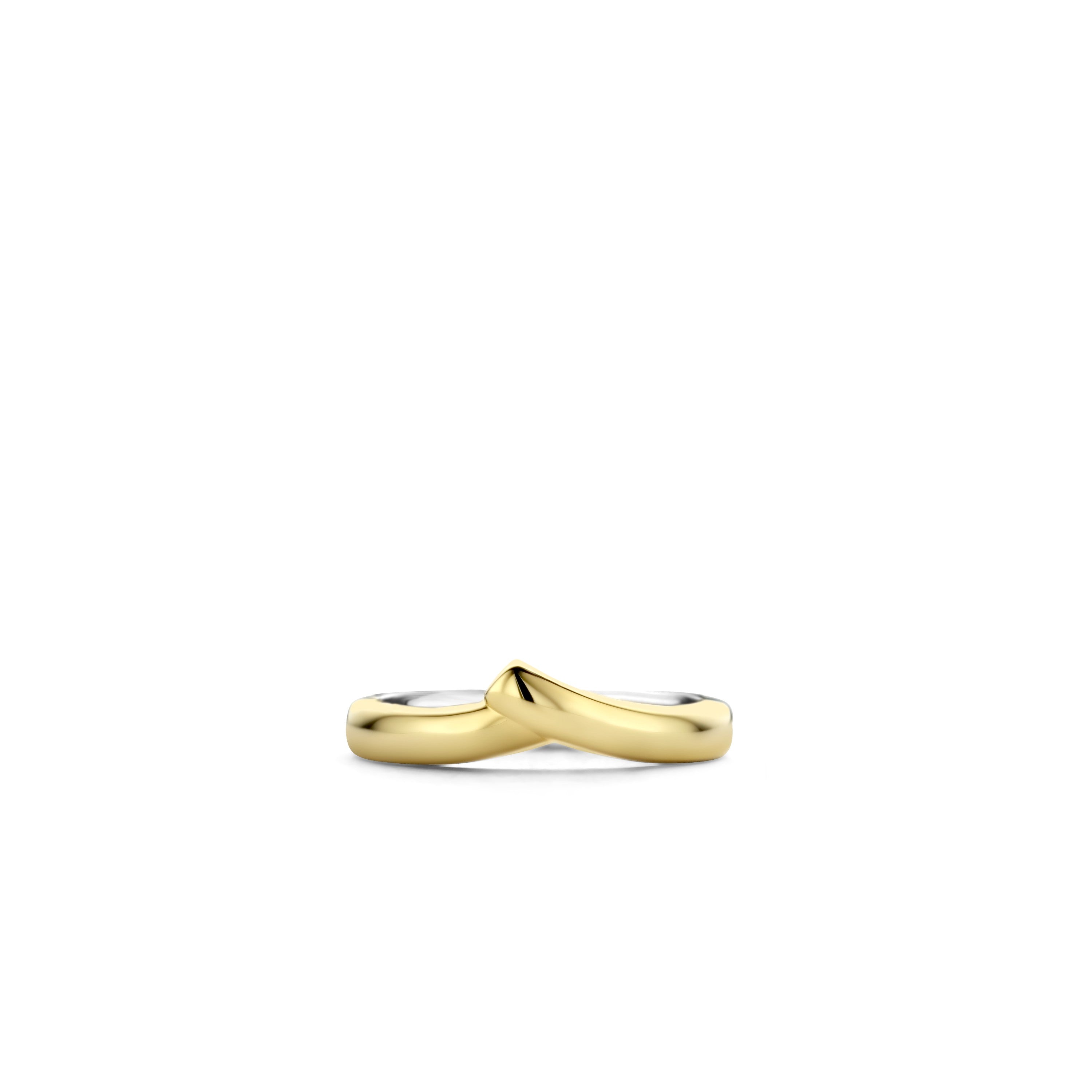 Tisento Milano Sterling Silver gold plated Silver yellow gold platedRing Finger Size 7