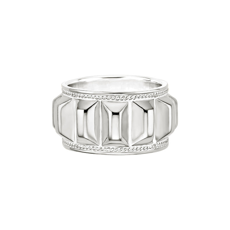 Ana Beck Sterling Silver Exclusive - Multi-Stud Band Ring - Silver