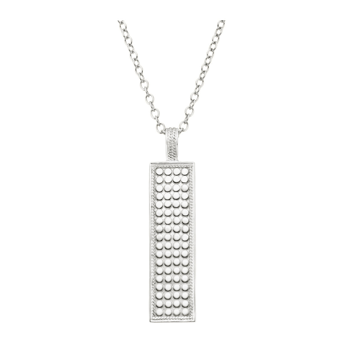 Ana Beck Sterling Silver Bar Pendant Necklace - Silver