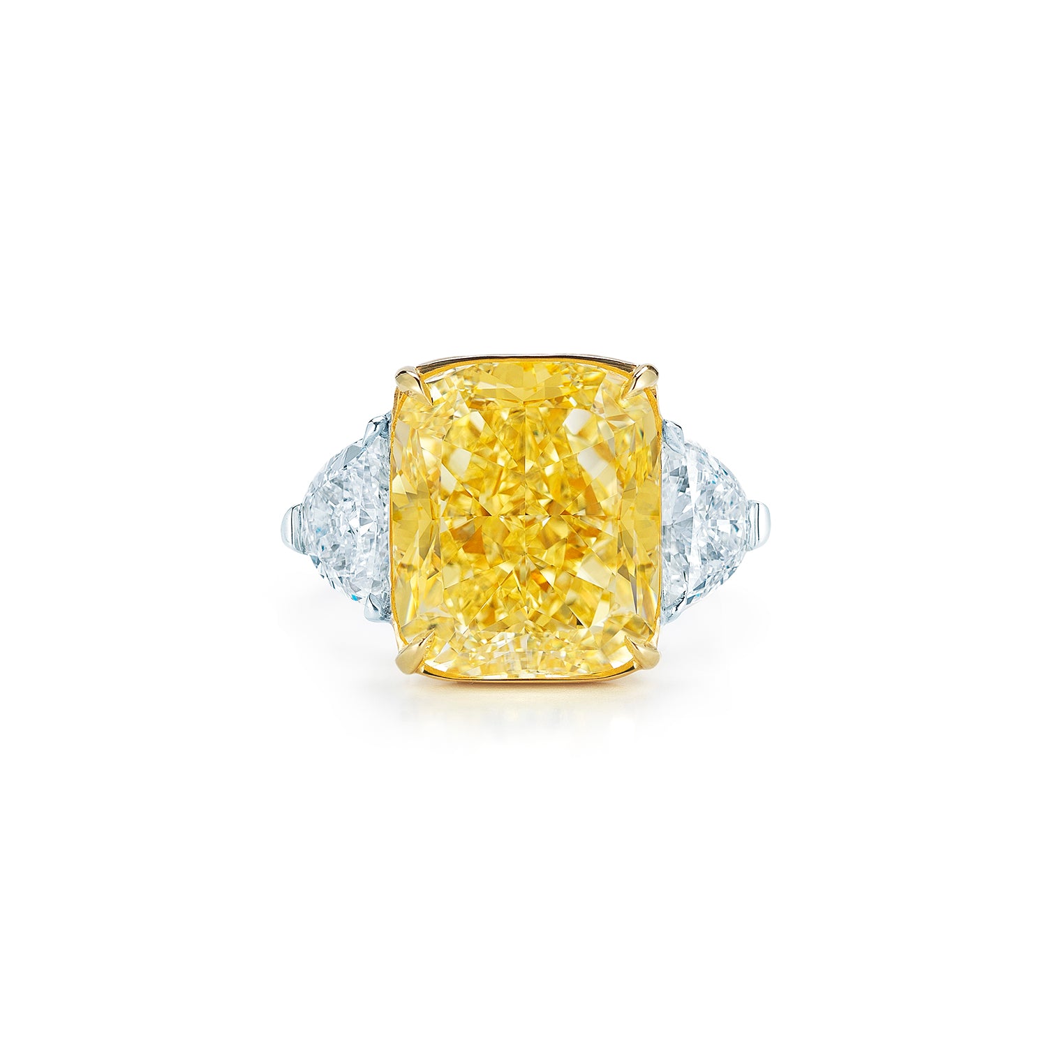Kwiat Cushion Yellow Diamond Engagement Ring