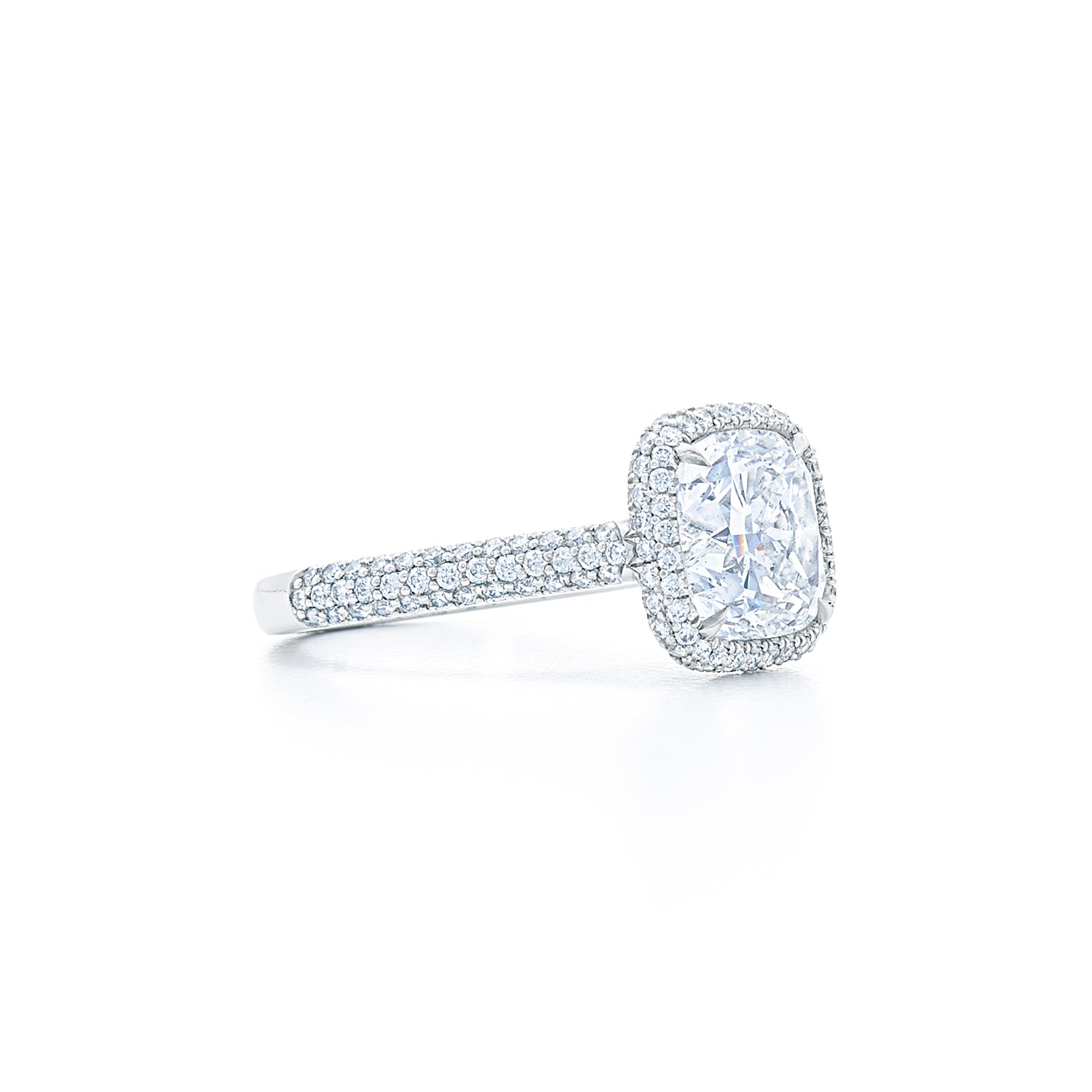Kwiat Cushion Diamond Engagement Ring