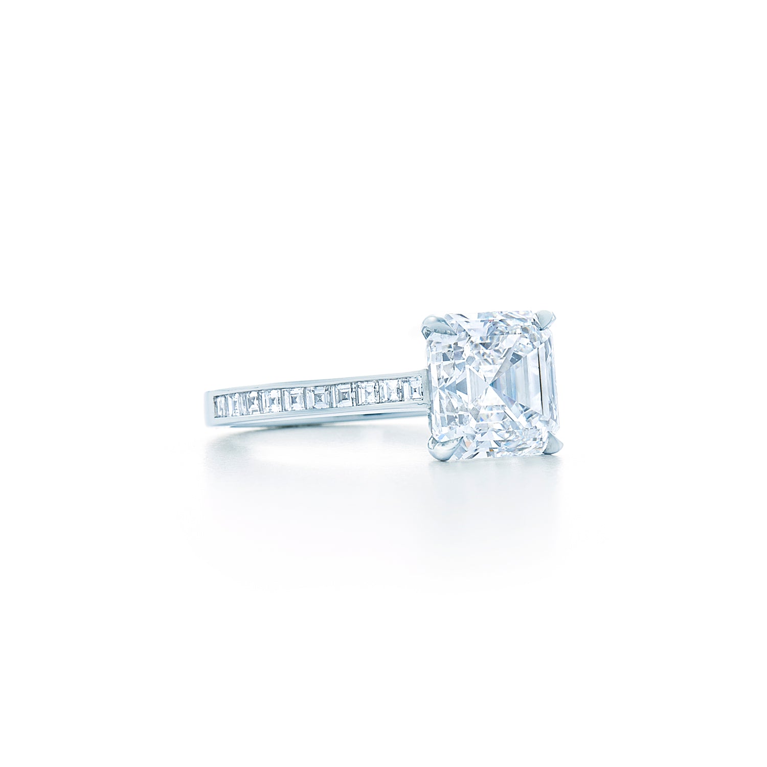 Kwiat Asscher Cut Diamond Engagement Ring