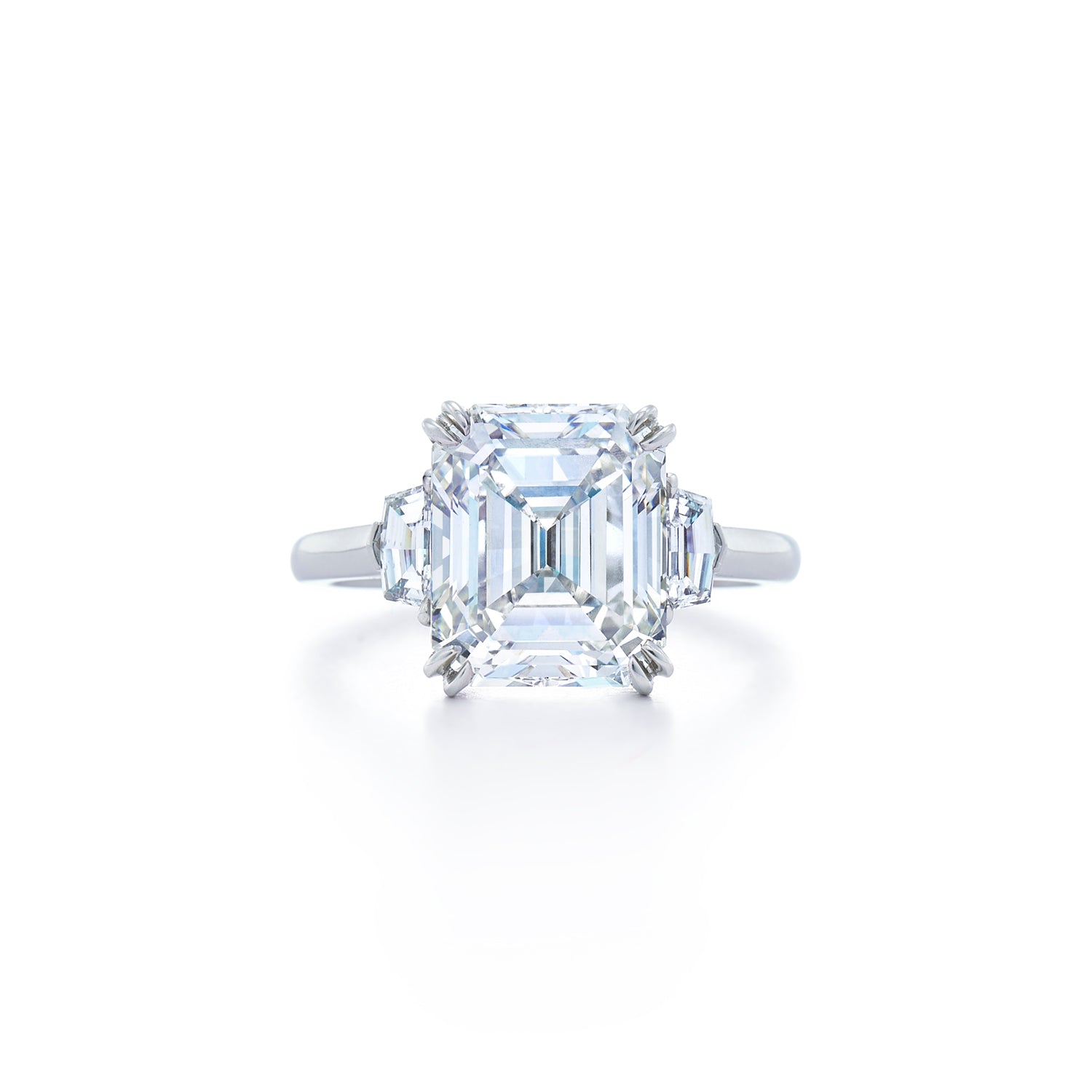 Kwiat Emerald Cut Diamond Engagement Ring