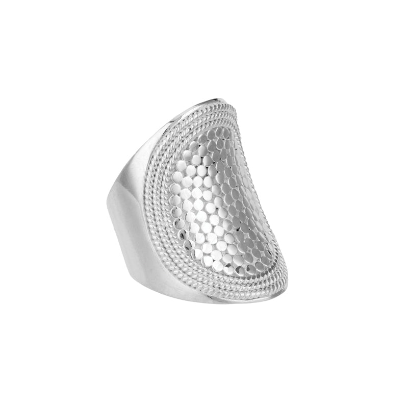 Ana Beck Sterling silver Classic Saddle Ring - Silver