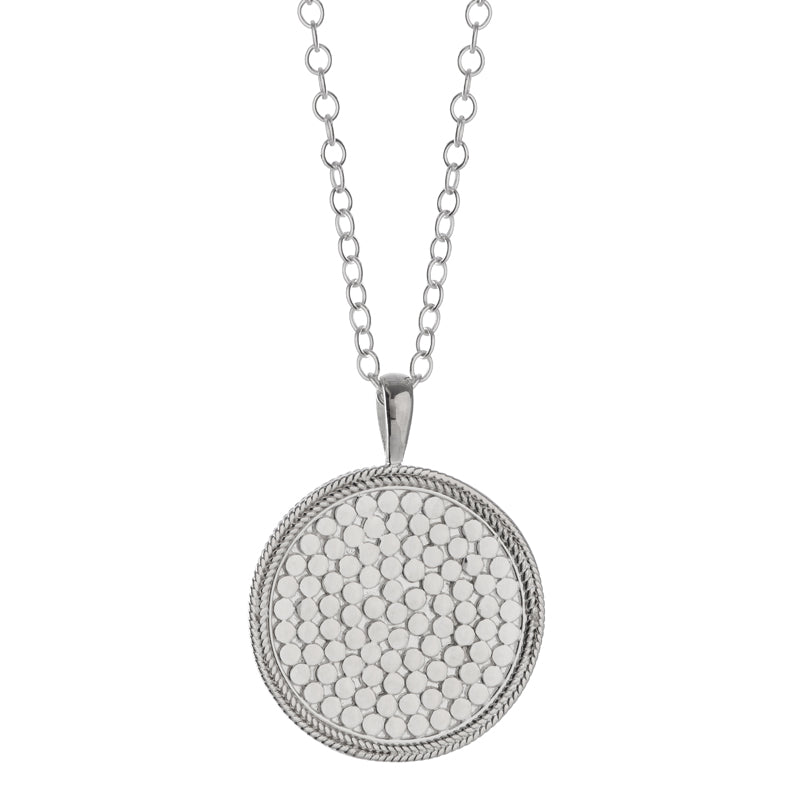 Ana Beck Sterling silver Medallion Necklace - Silver