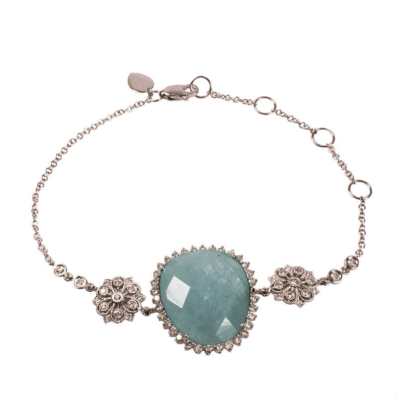 Meira T 14k Milky Aqua Antique Bracelet