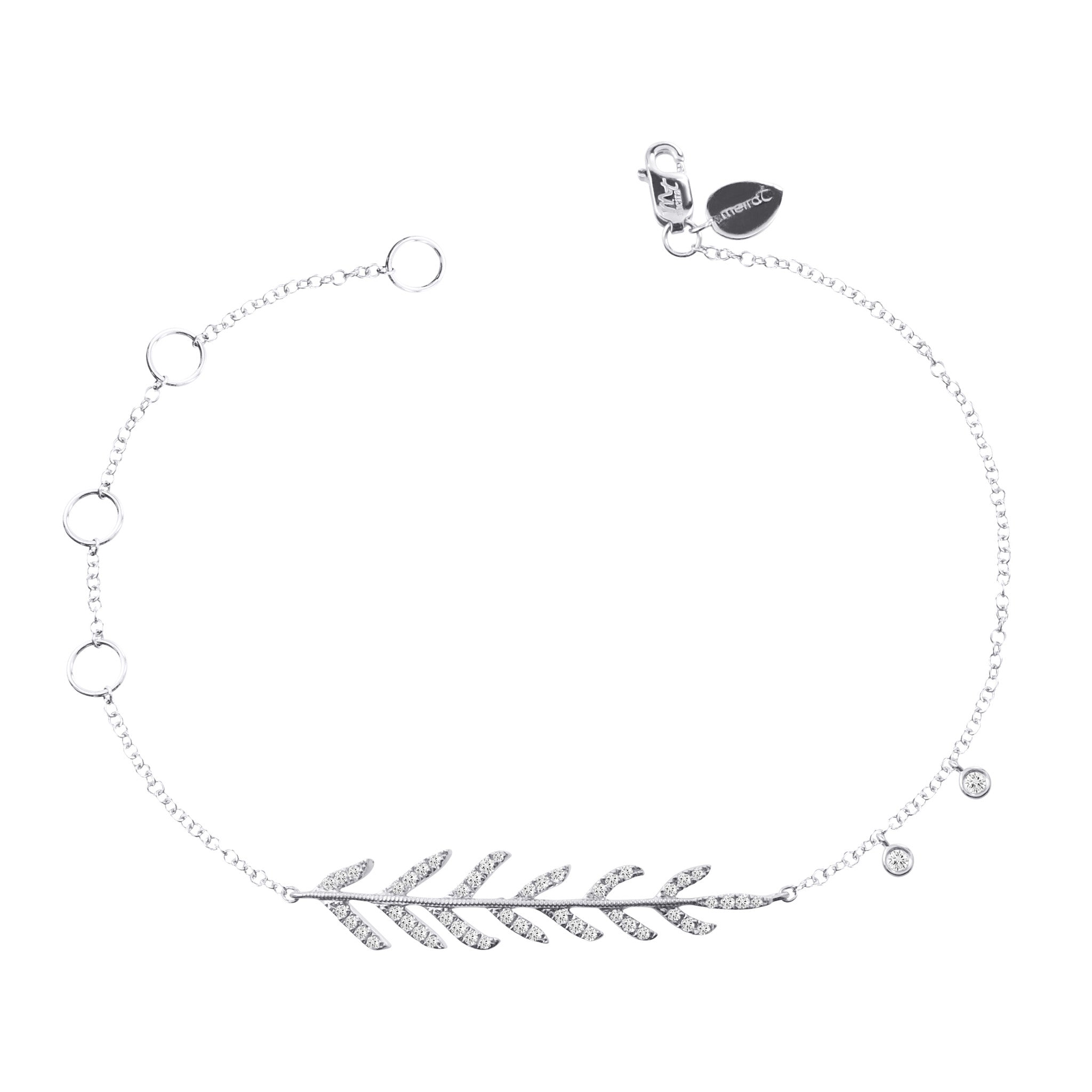 Meira T 14k Floral Inspired Diamond Bracelet