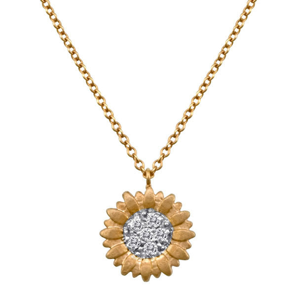 Meira T 14k Sunflower Necklace