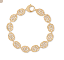 18K YELLOW GOLD DIAMOND PAVE LUNARIA ALTA BRACELET