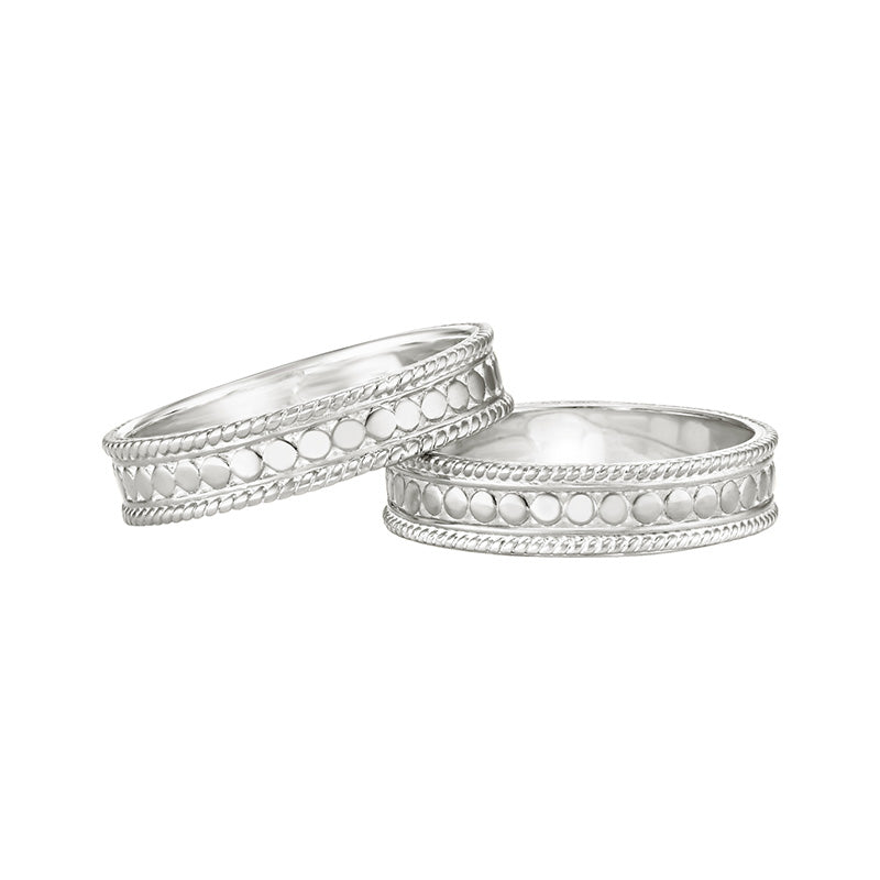 Ana Beck Sterling silver Stacking Rings - Silver