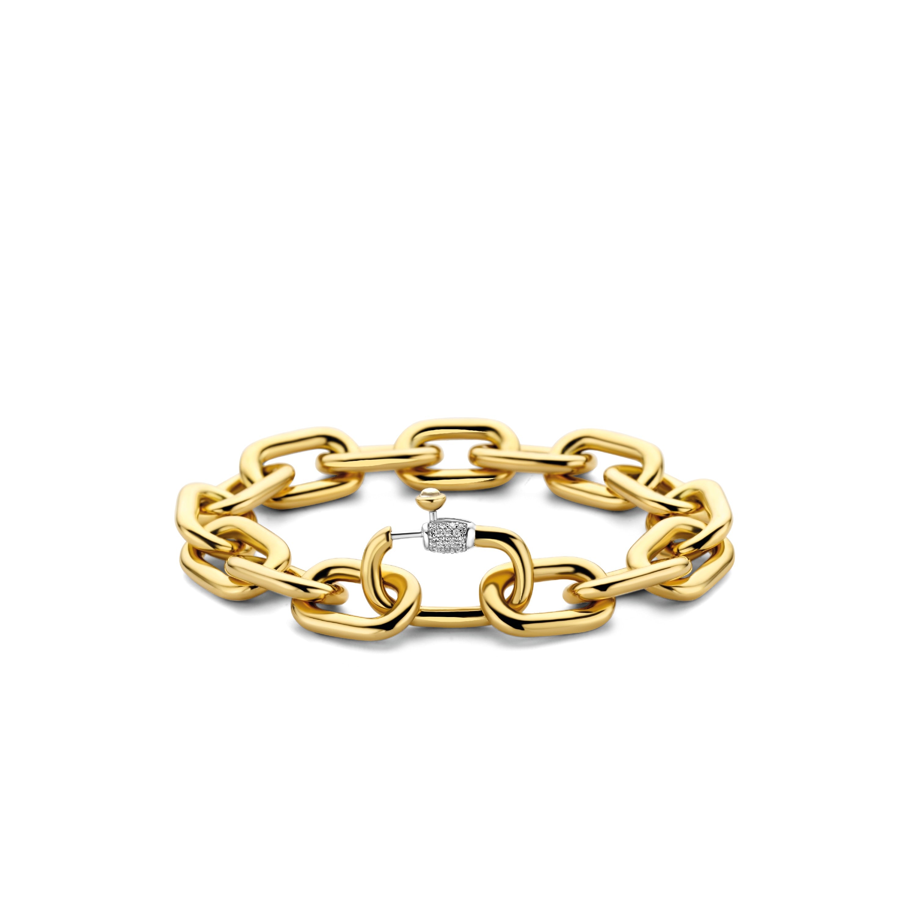 Tisento Milano Sterling Silver gold plated Silver yellow gold platedBracelet