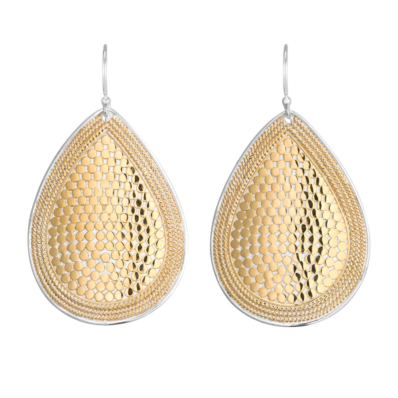 Ana Beck 18k gold plated and sterling silver Teardrop Earrings - Gold