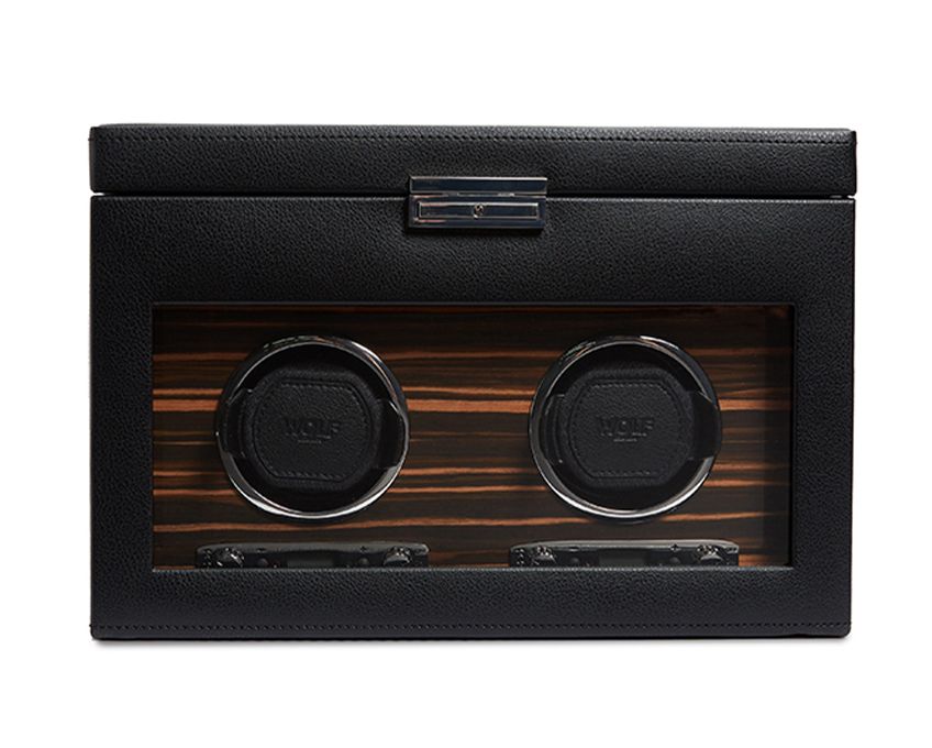 ROADSTER DOUBLE WATCH WINDER WITH STORAGE