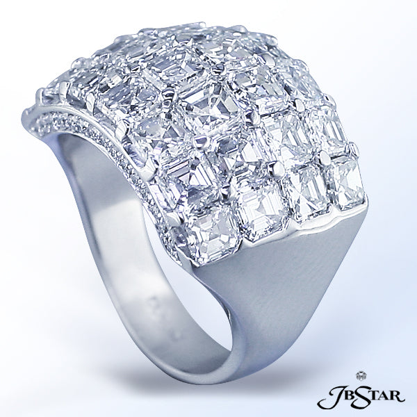 JB STAR AN ASTOUNDING 7.21 CT. TW. SQUARE EMERALD CUT DIAMOND BLEND IS FEATURED IN THIS GORGEOUS PLA
