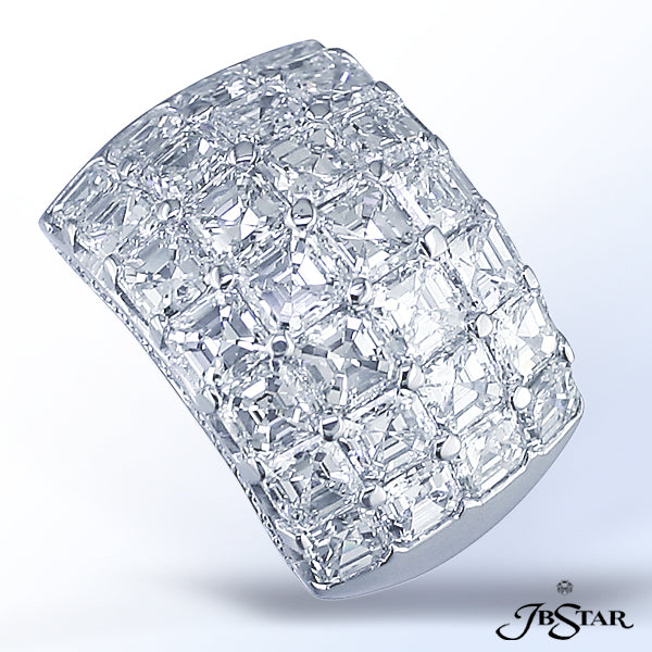 JB STAR AN ASTOUNDING 7.21 CT. TW. SQUARE EMERALD CUT DIAMOND BLEND IS FEATURED IN THIS GORGEOUS PLA
