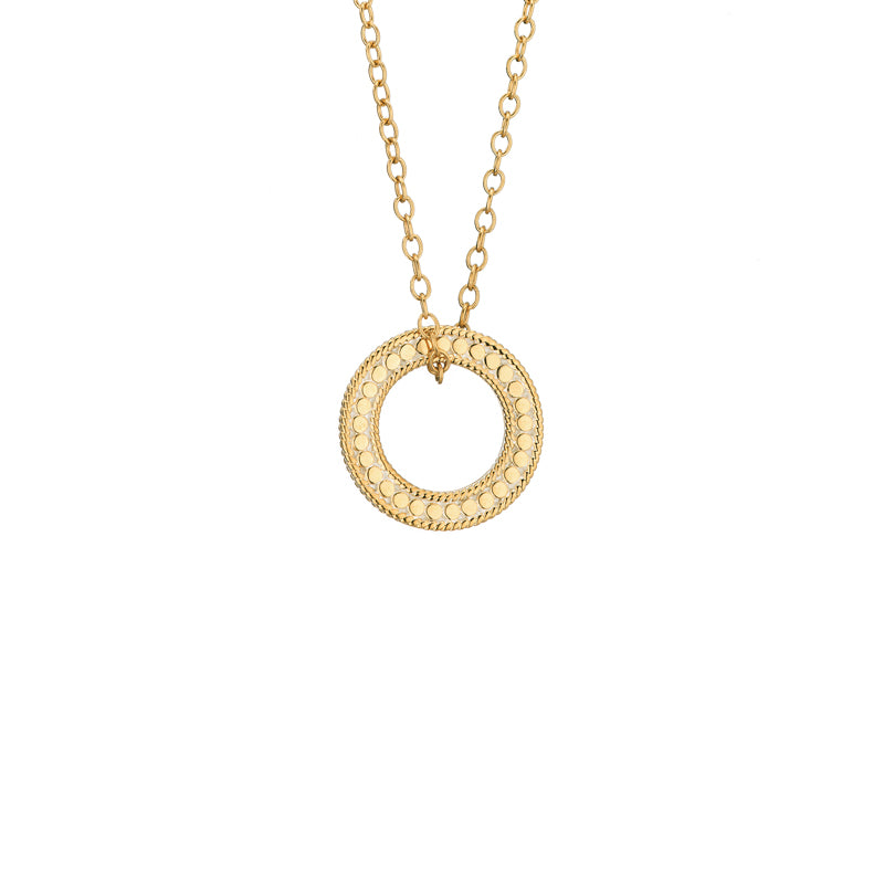 Ana Beck  Open "O" Charity Necklace - Gold