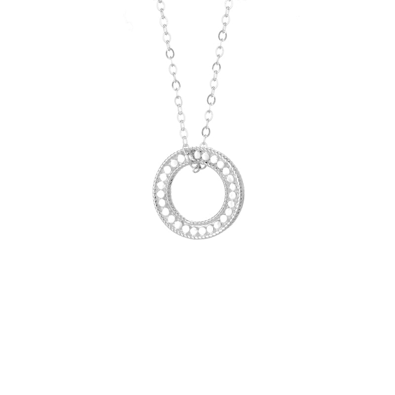 Ana Beck Sterling silver Open "O" Charity Necklace - Silver