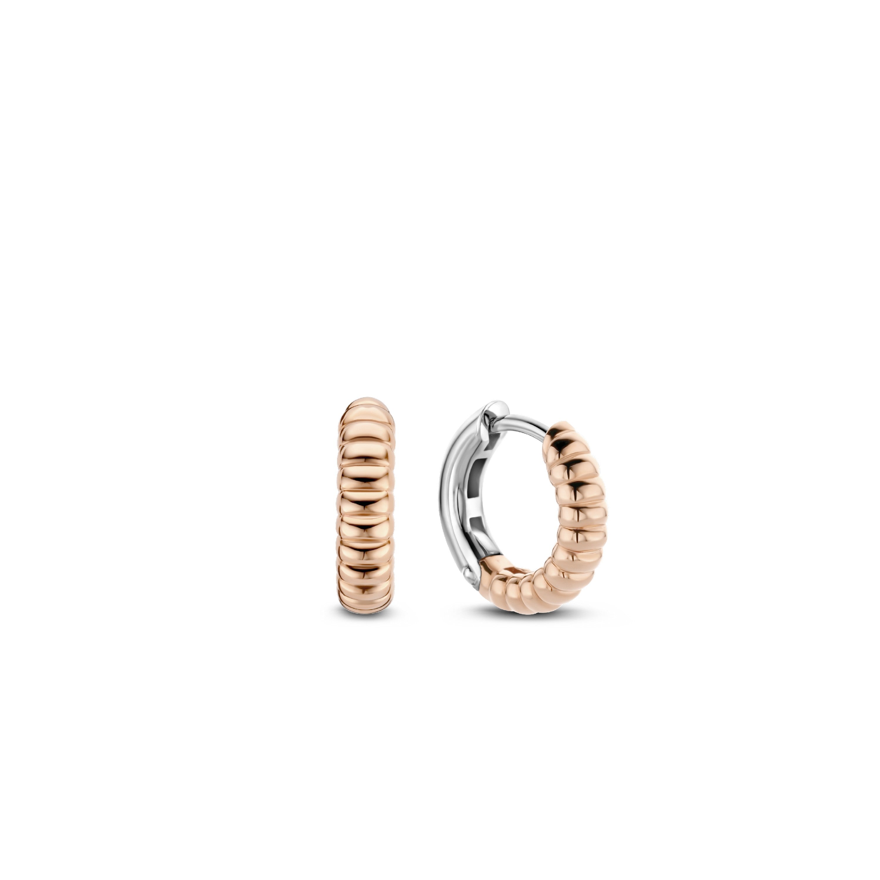 Tisento Milano Sterling Silver rose gold plated Silver rosegold platedEarrings