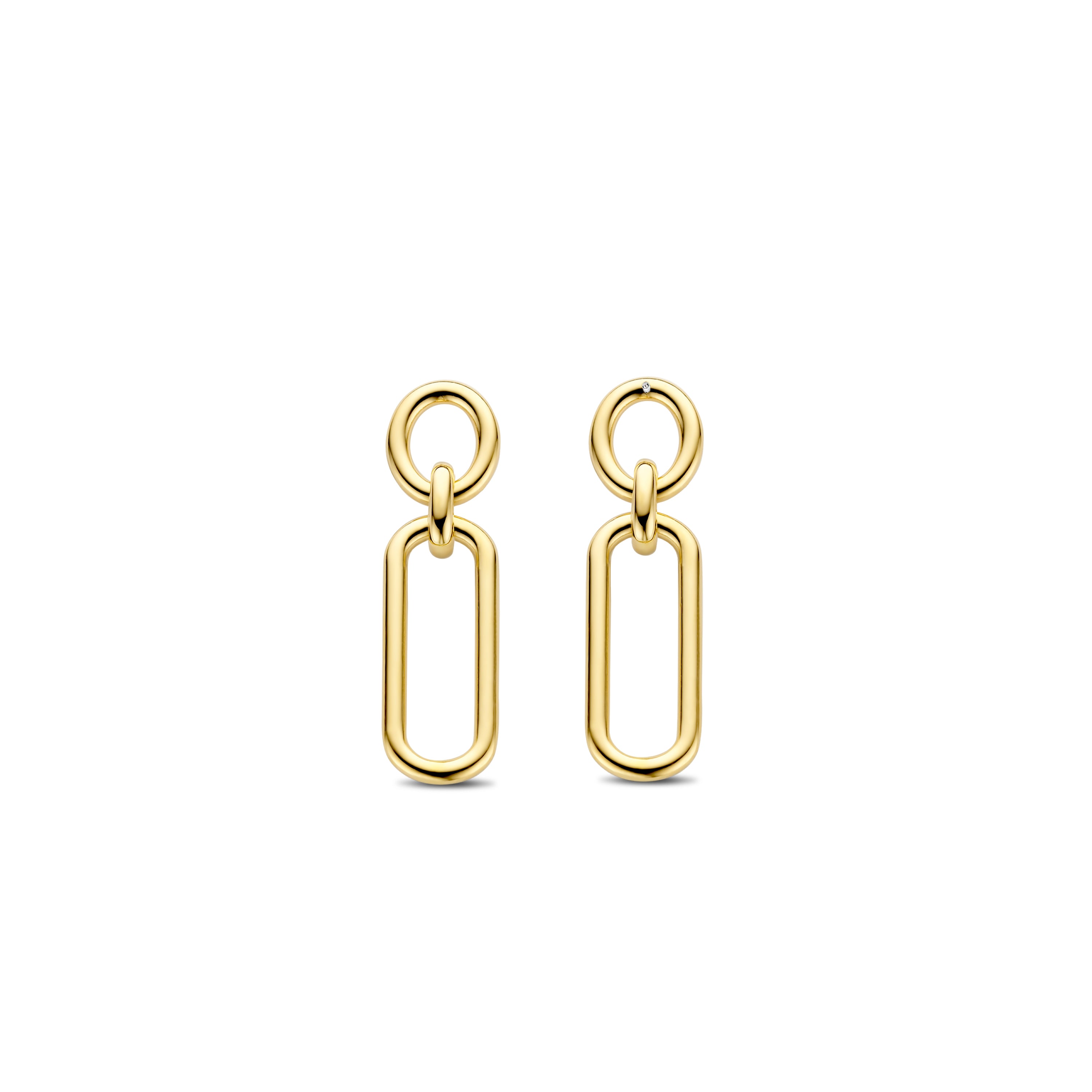 Tisento Milano Sterling Silver gold plated Silver yellow gold platedEarrings