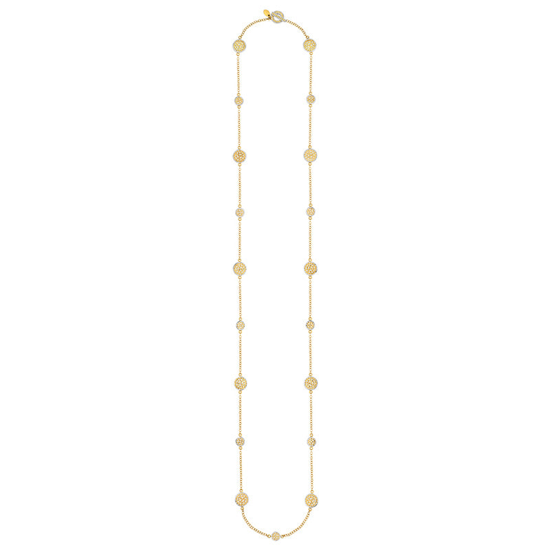 Ana Beck 18k gold plated and sterling silver Long Multi-Disk Necklace - Gold