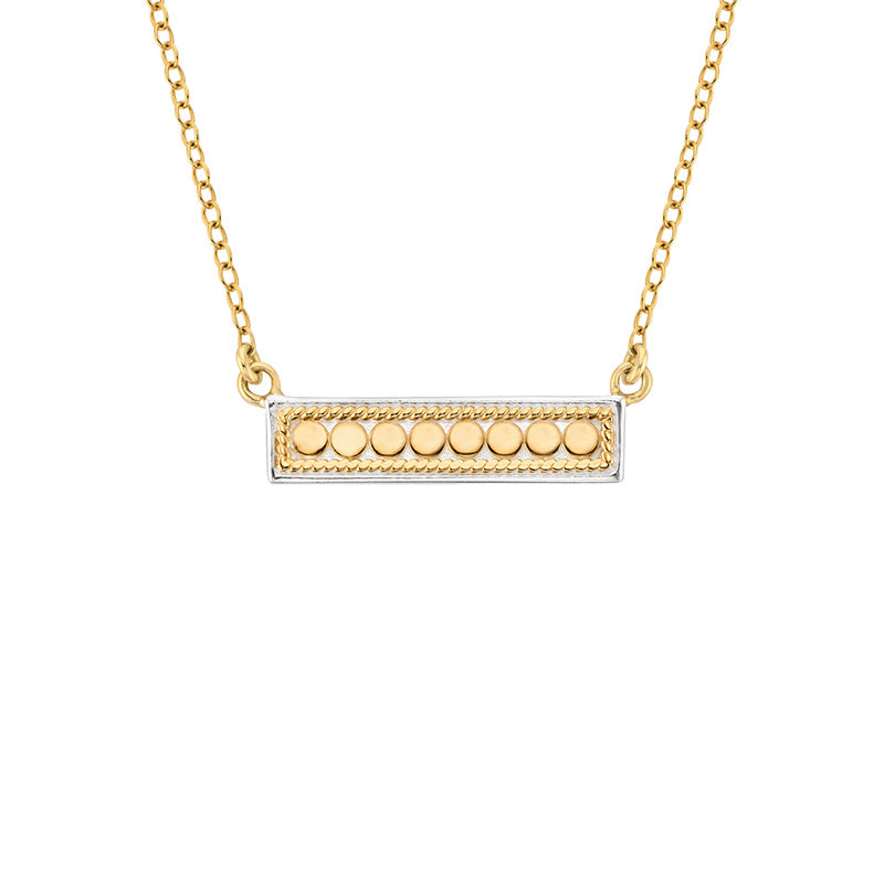 Ana Beck 18k gold plated and sterling silver Bar Necklace - Gold
