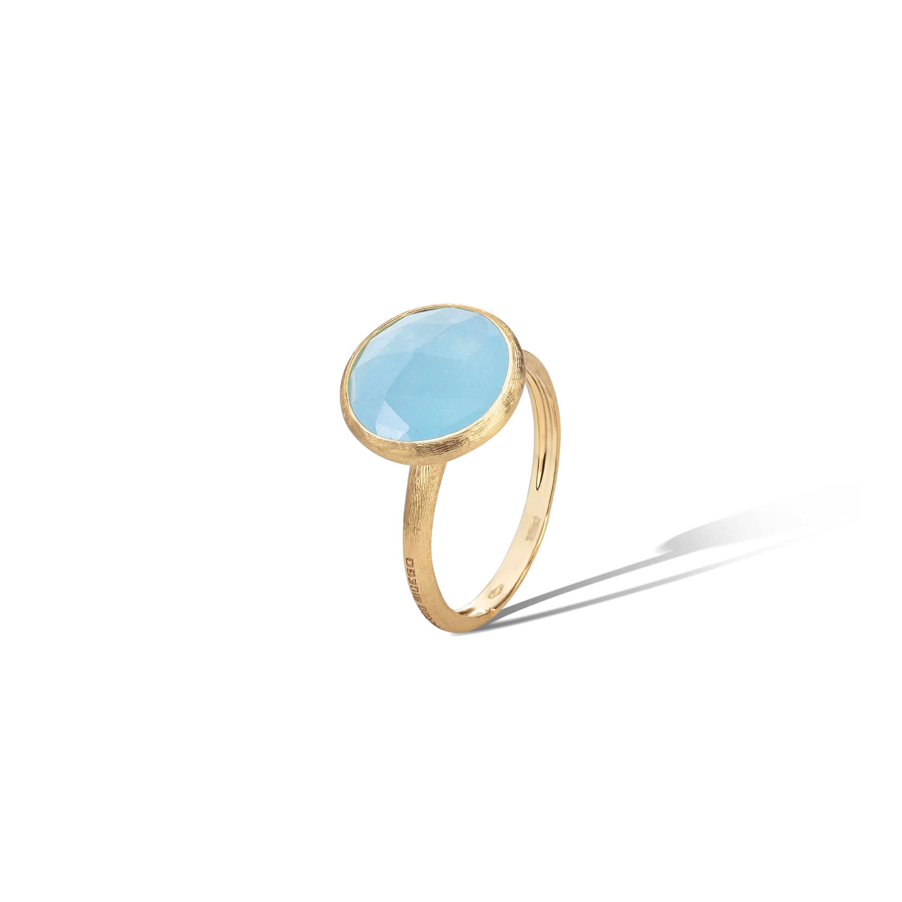 18K YELLOW GOLD AQUAMARINE RING FROM THE JAIPUR COLLECTION