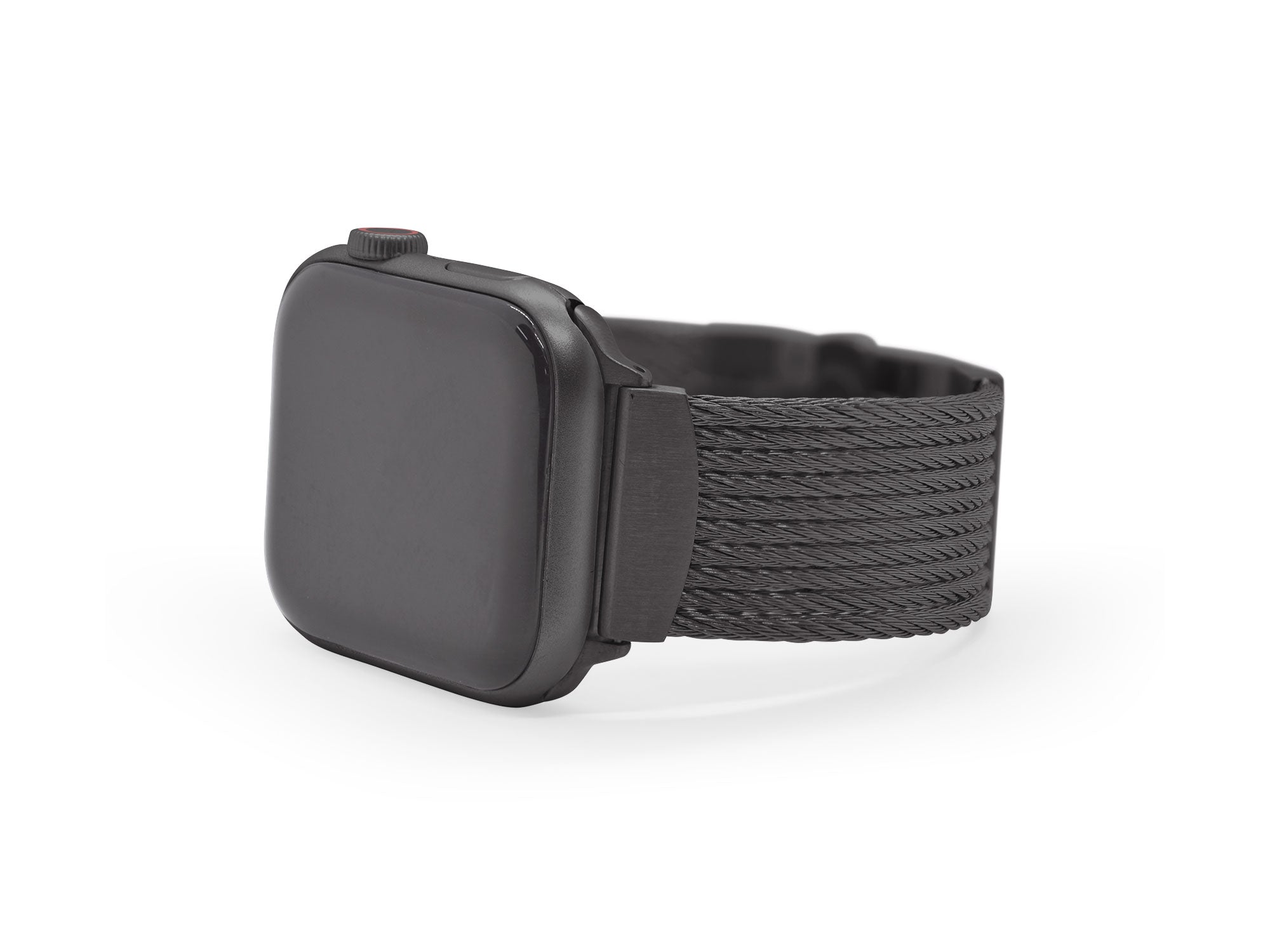 iALOR Black Cable 10-Row Apple Watch® Band (fits 42-45mm watch)