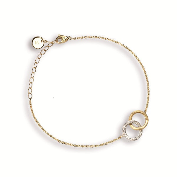 MARCO BICEGO 18K YELLOW GOLD & 0.14CT DIAMOND BRACELET FROM THE DELICATI COLLECTION