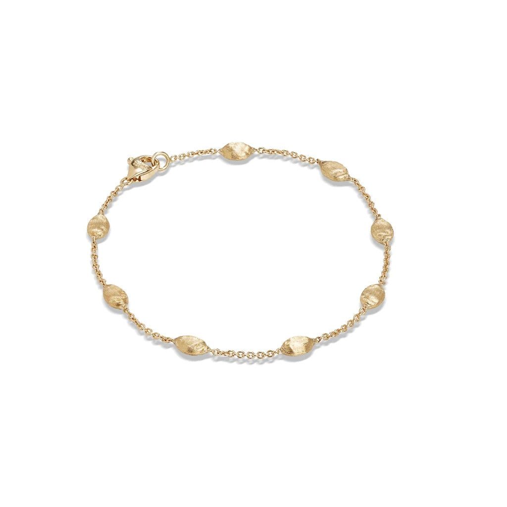 18K YELLOW GOLD SMALL BEAD BRACELET FROM THE SIVIGLIA COLLECTION