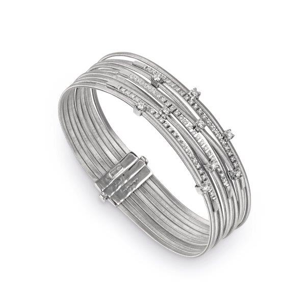 MARCO BICEGO 18K WHITE GOLD & 0.76CT DIAMOND (OTHER FINISHES AVAILABLE) BRACELET FROM THE GOA COLLEC