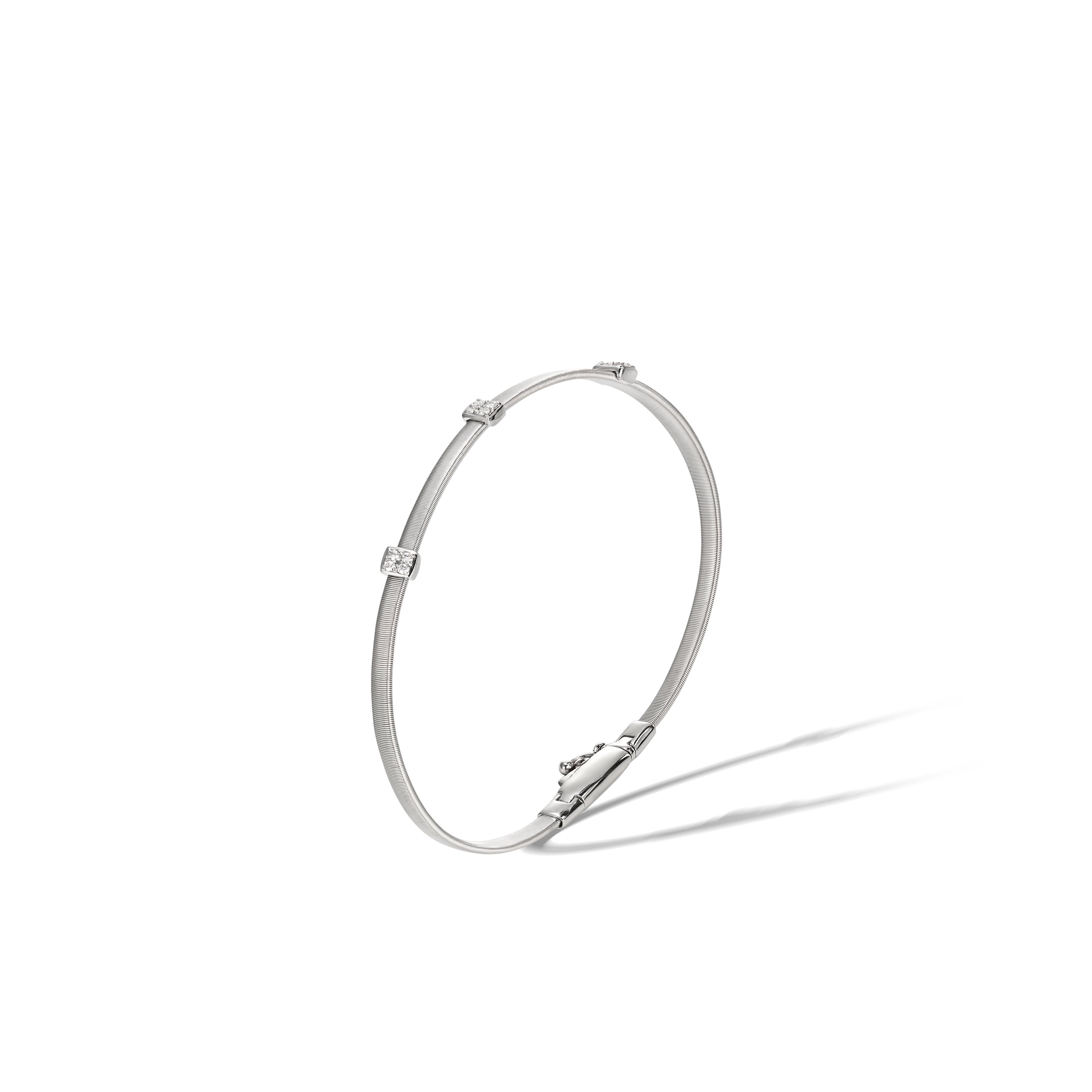 MARCO BICEGO 18K WHITE GOLD MASAI BRACELET