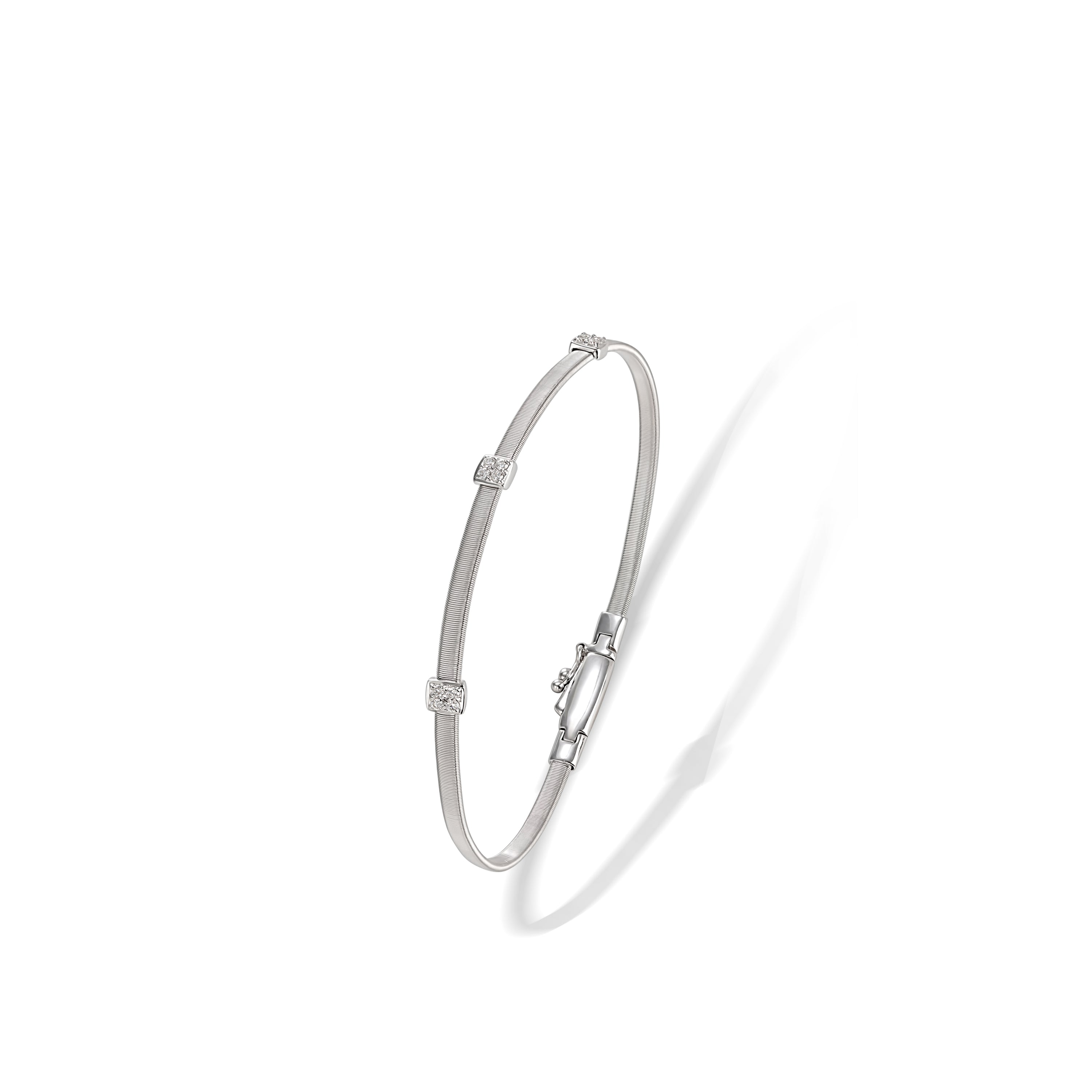 MARCO BICEGO 18K WHITE GOLD MASAI BRACELET