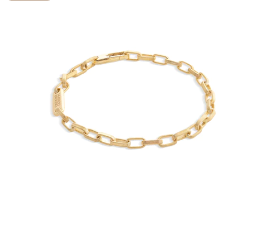 Uomo Collection 18K Yellow Gold Coil Open Chain Mini Link Bracelet