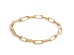 Uomo Collection 18K Yellow Gold Coil Open Chain Link Bracelet