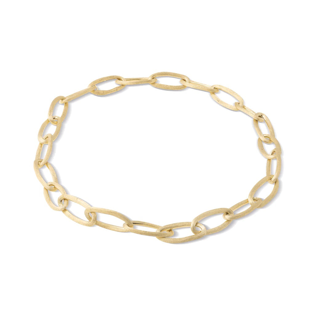 18K YELLOW GOLD OVAL LINK NECKLACE FROM THE JAIPUR GOLD COLLECTION