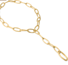Jaipur Link Collection 18K Yellow Gold Oval Link Convertible Lariat Necklace