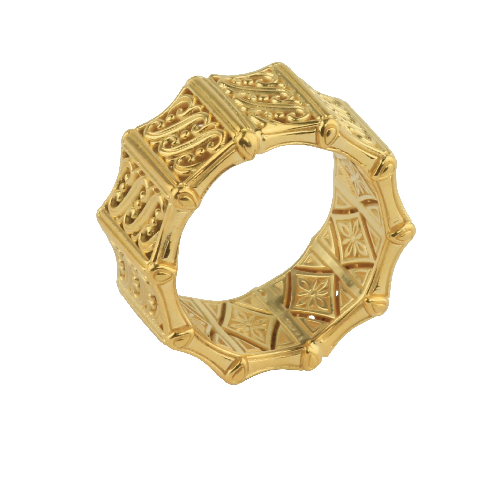 KONSTANTINO 18KT GOLD (10.4GR +/-)  RING FROM THE FLAMENCO GOLD  COLLECTION