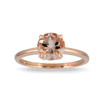 18k White Gold Diamond Cushion Halo Morganite Ring – ASweetPear