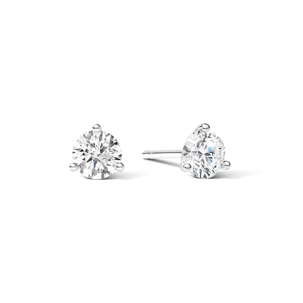 Mulloys Prive' 18k White Gold 1.04ct Total Weight Studs