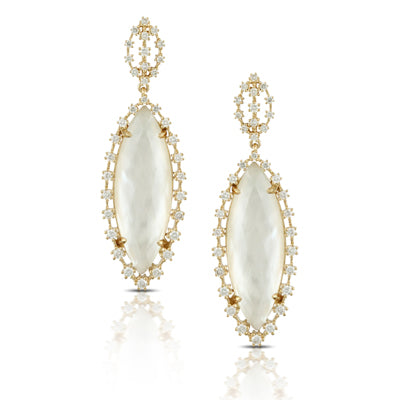 Doves Mother of Pearl Earring