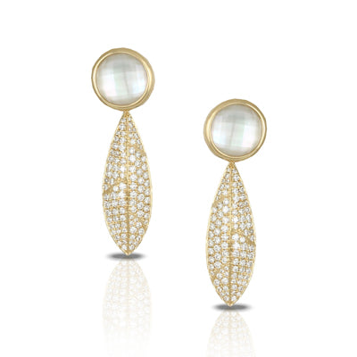Doves Mother of Pearl Earring