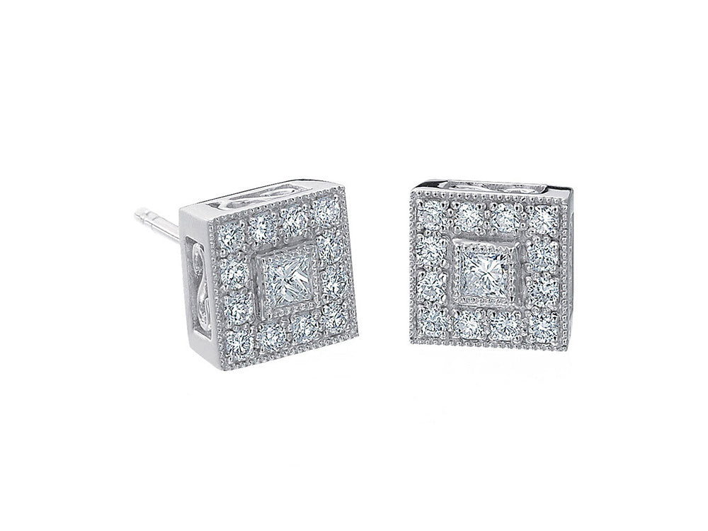 Alor 18 karat White Gold and Diamonds 0.46 total carat weight. Imported.