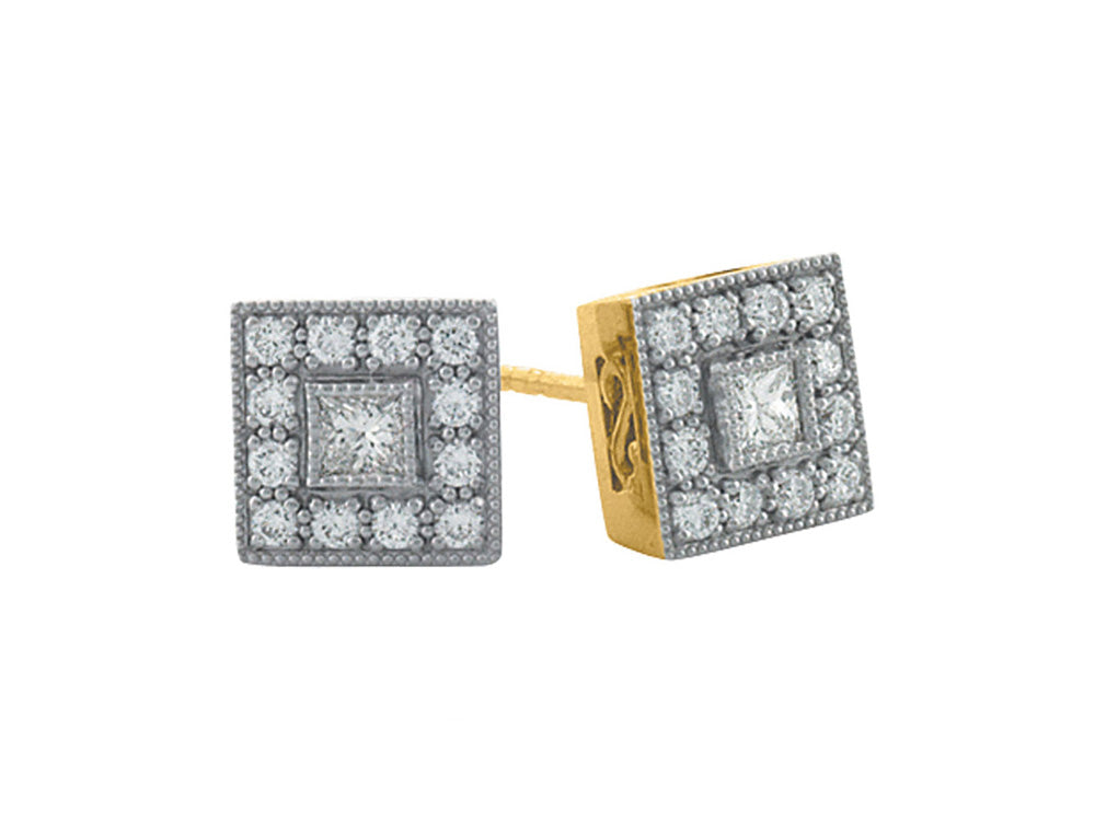 Alor 18 karat White Gold, Yellow Gold and Diamonds 0.46 total carat weight. Imported.