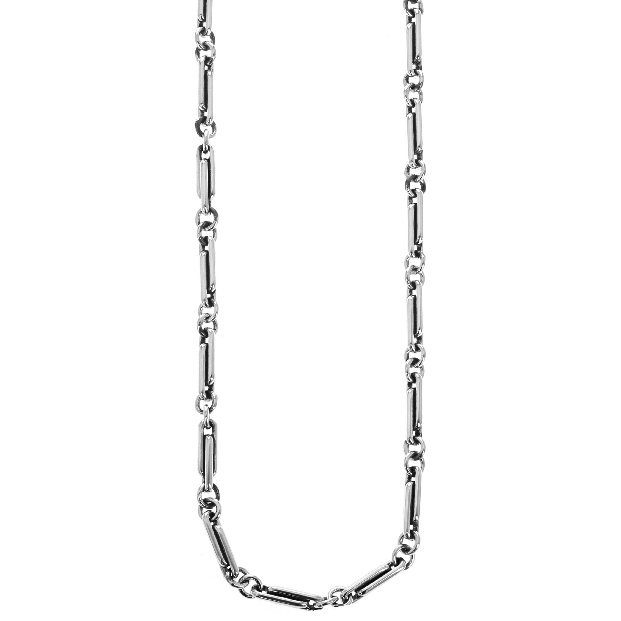 SMALL PAPERCLIP NECKLACE WITH LOBSTER CLASP (24 IN. LENGTH)