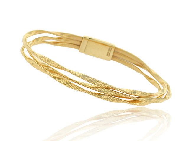 Marco Bicego MARRAKECH Diamond yellow gold bracelet | Jewelry Garbis