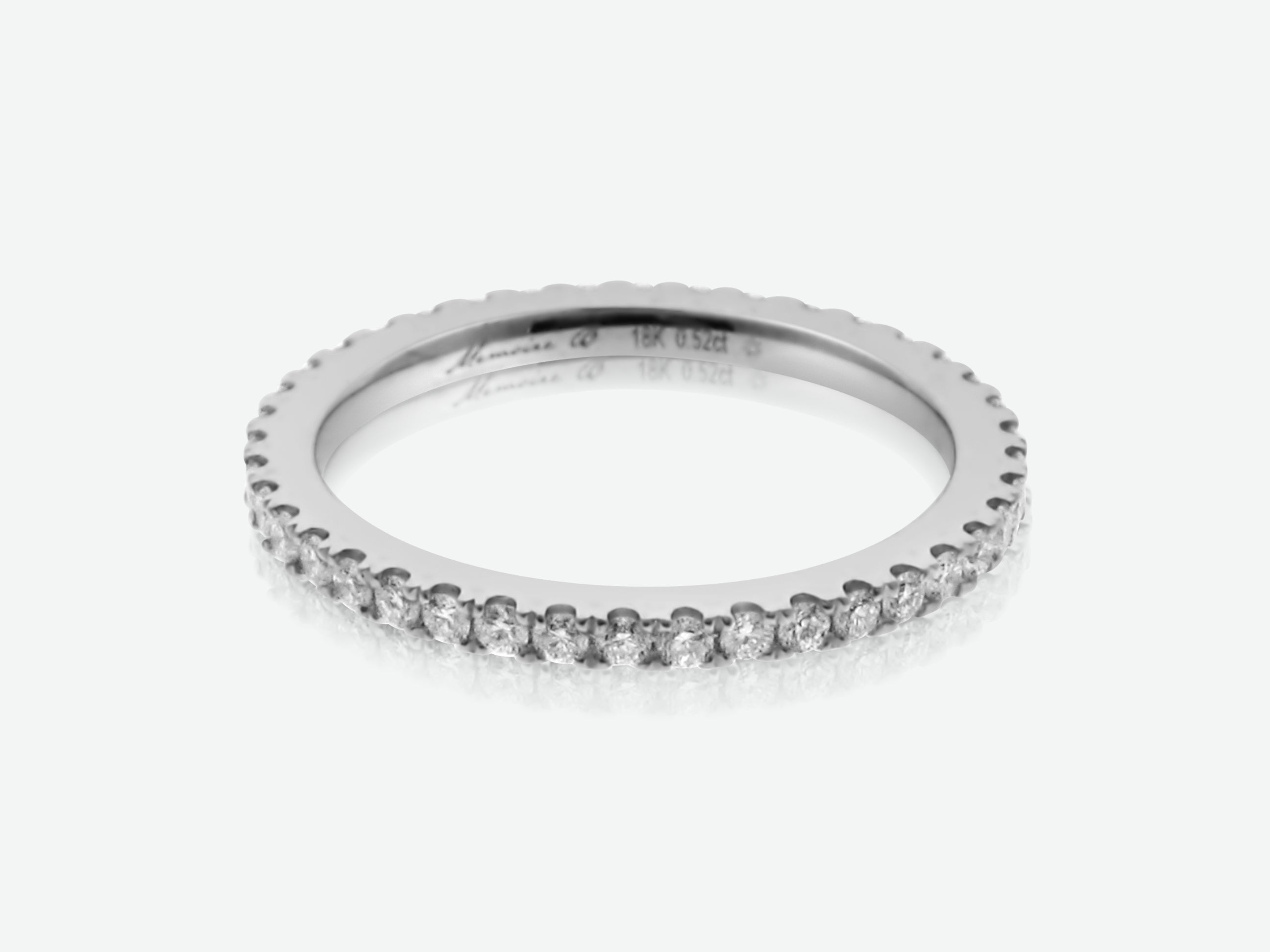 MEMOIRE 18K WHITE GOLD 0.50CT SI/G DIAMOND ETERNITY BAND FROM THE BOUQUET COLLECTION
