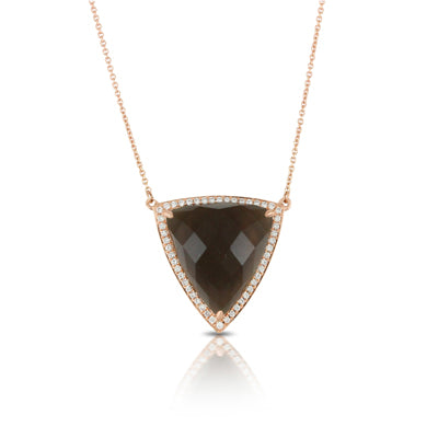 Doves Smoky Quartz Necklace