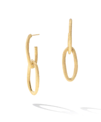 Jaipur Link Collection 18K Yellow Gold Oval Double Link Earrings