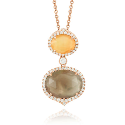 Doves Smoky Quartz Pendant