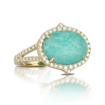 Doves Amazonite Ring